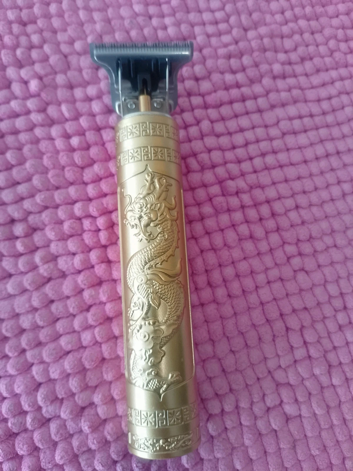 Tondeuse de précision dorée – Motif dragon – Lame T-Blade