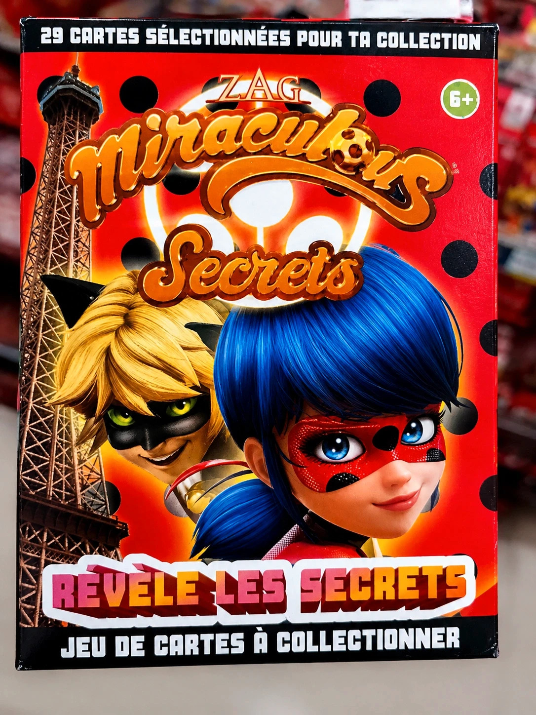 Miraculous – Jeu de cartes “Révèle les Secrets” • 29 cartes • Neuf scellé