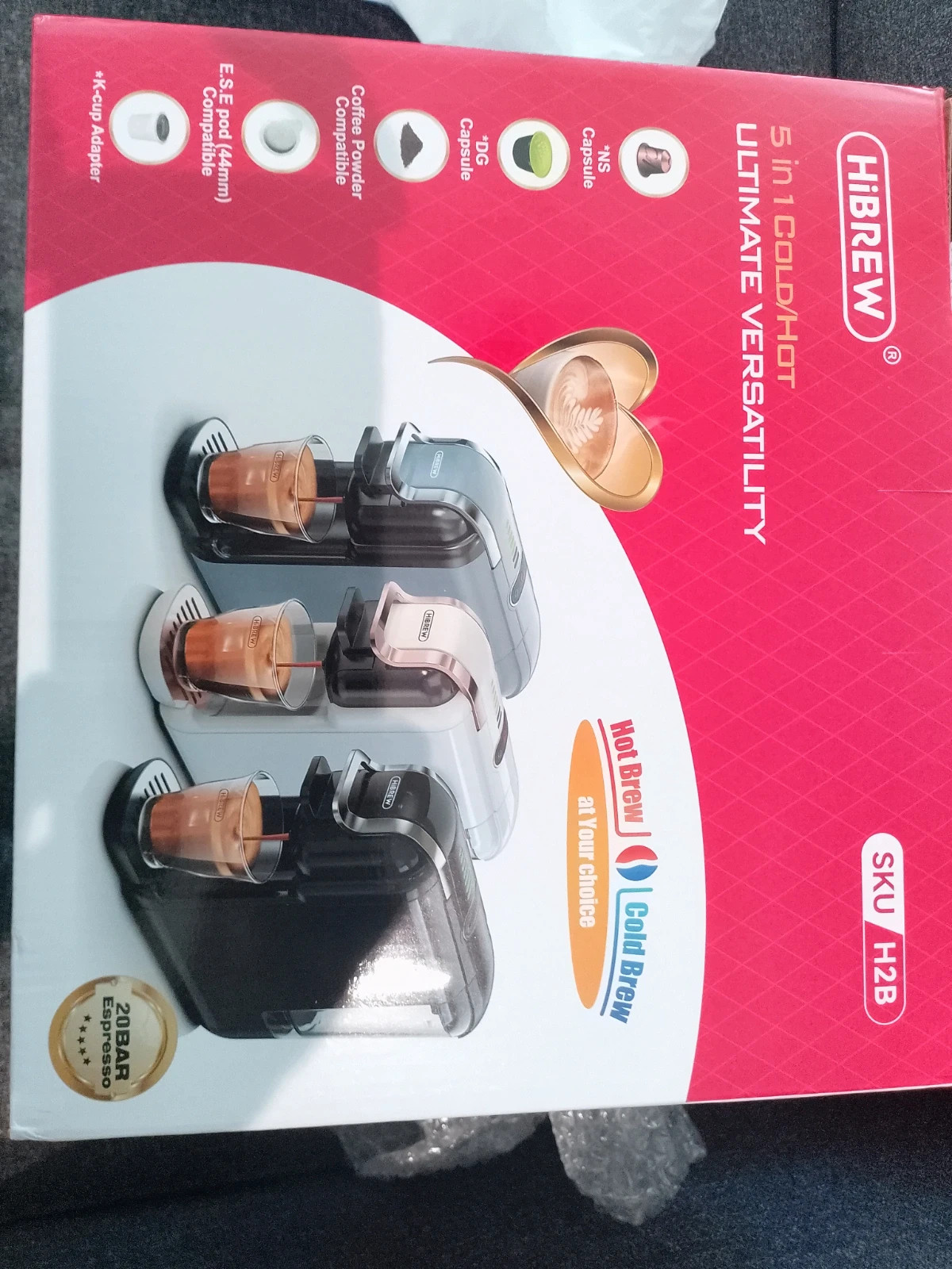 Machine multi-capsules 5-en-1 HiBREW H2B – Neuve + Emballage – Hibrew