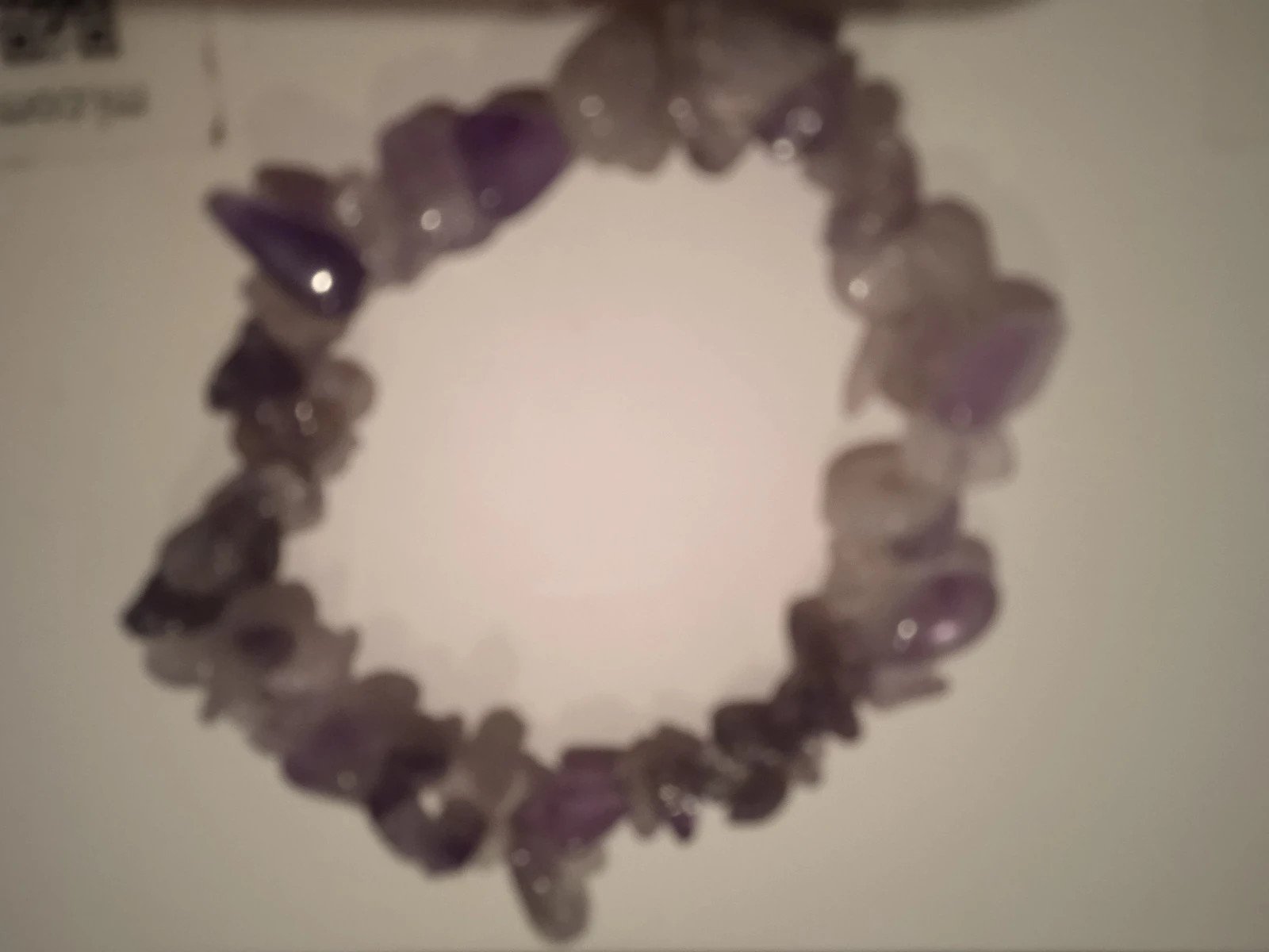 Bracelet en améthyste – Pierres naturelles – Élastique