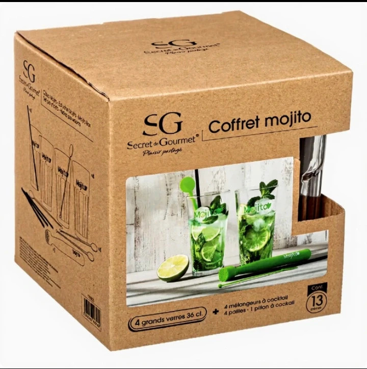 Coffret Mojito. Coffret 13 pièces