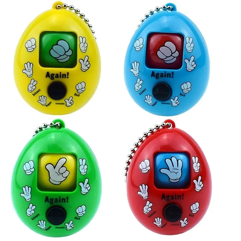 4 Mini Jouet Œufs Pierre Papier Ciseaux – Lot Coloré et Amusant ! – taille Taille unique