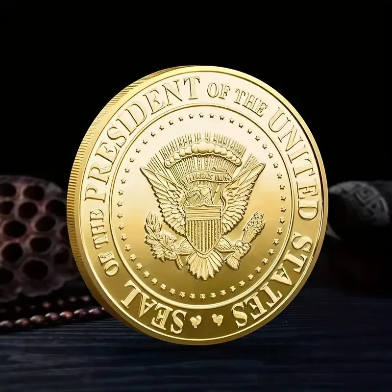 Pièce Donald Trump Plaquée Or 24K – Collector USA 40mm + Certificat 2