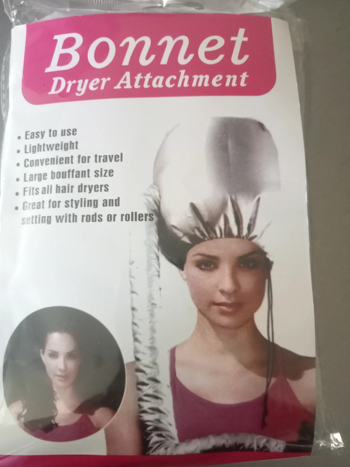 Bonnet Souple pour Sèche-Cheveux.noir 2