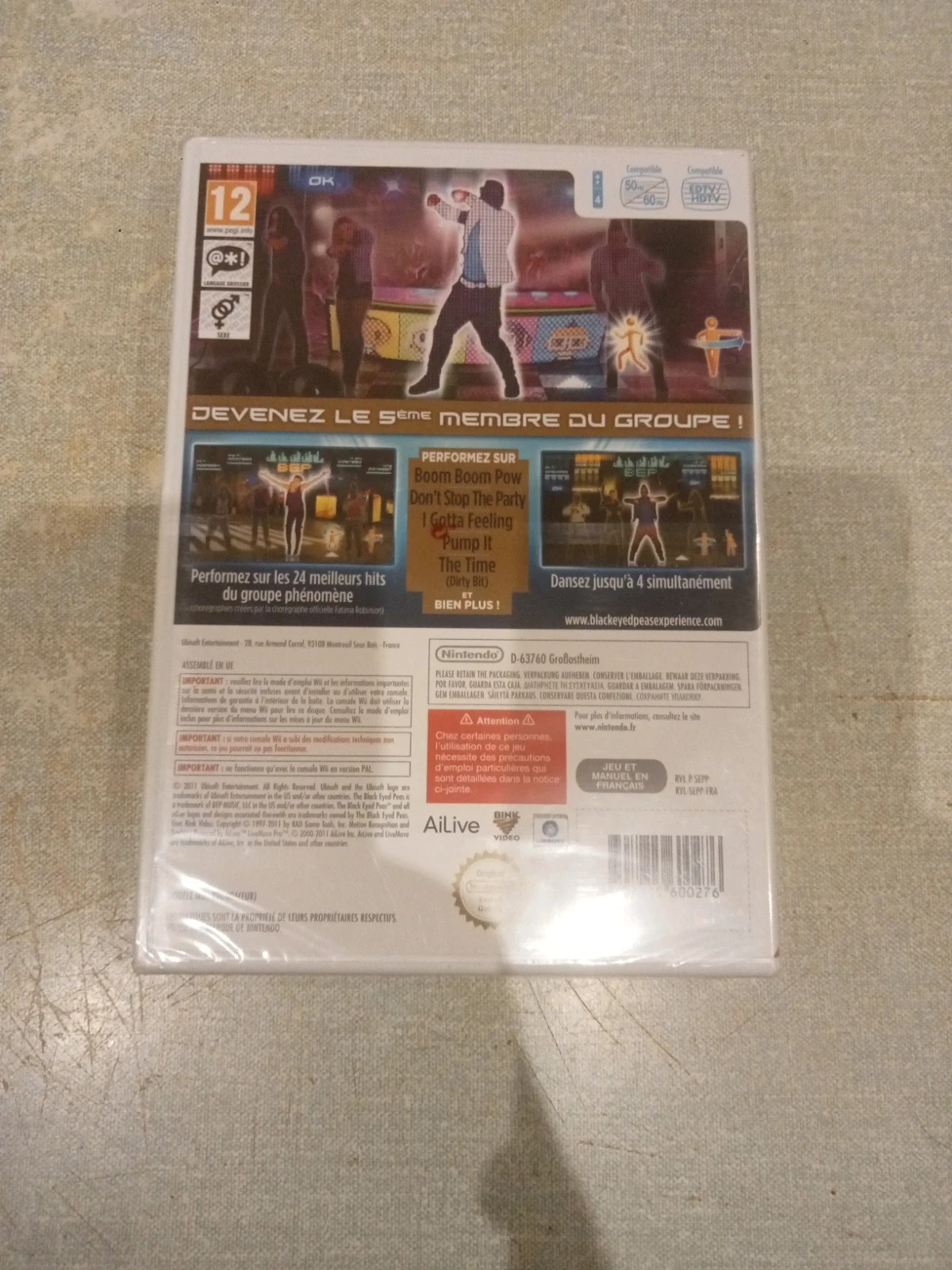 Jeu wii the black eyed peas experience 2