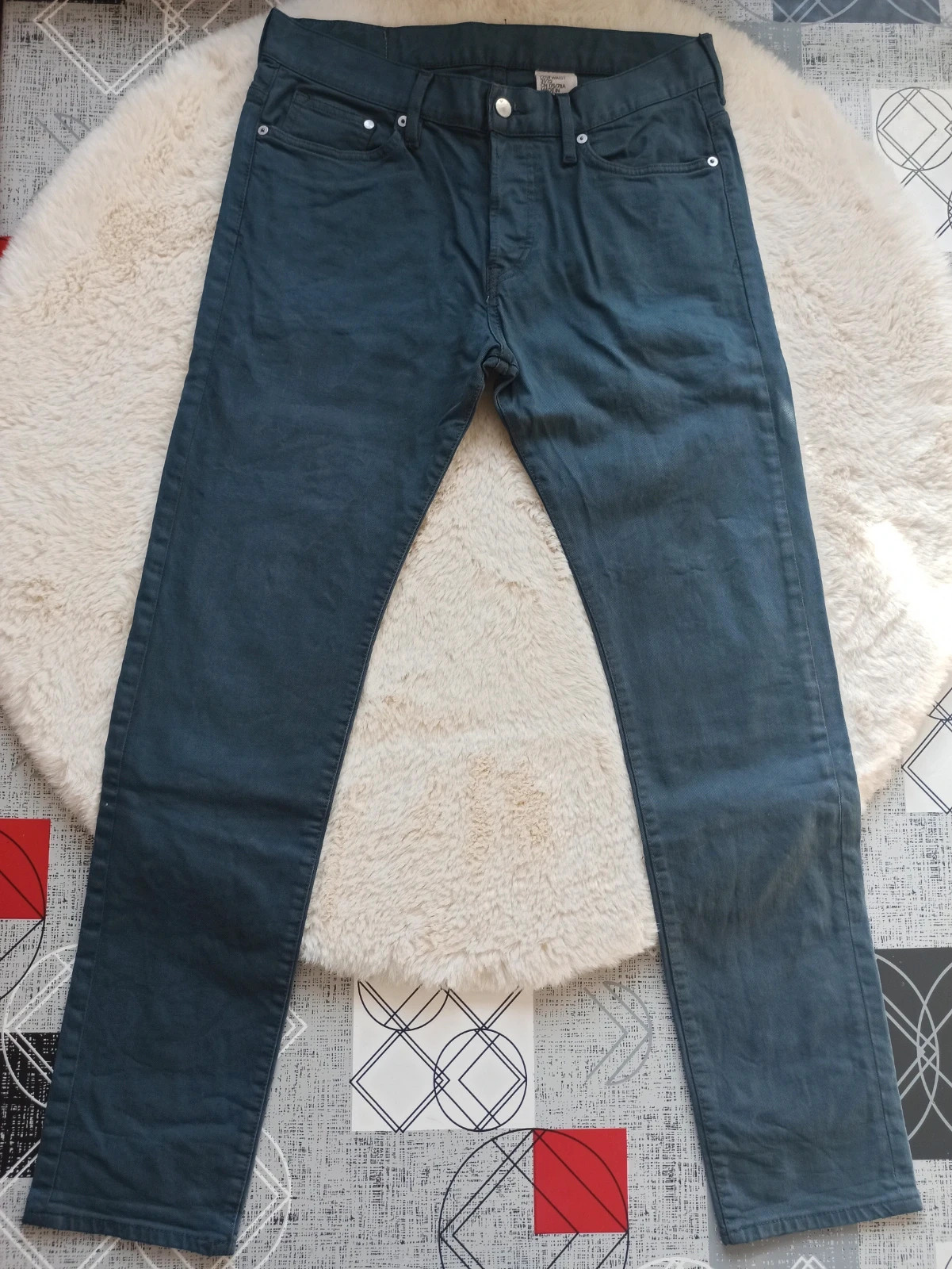 Jean Slim H&M Bleu Pétrole / Canard - Taille 31/32 (FR 40) - Excellent état – H&M – taille L 2