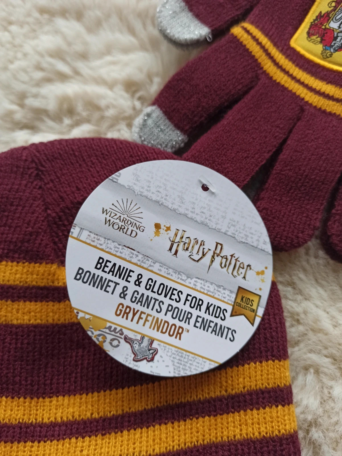 ensemble bonnet et gants tactiles harry potter - gryffondor – Harry Potter 3