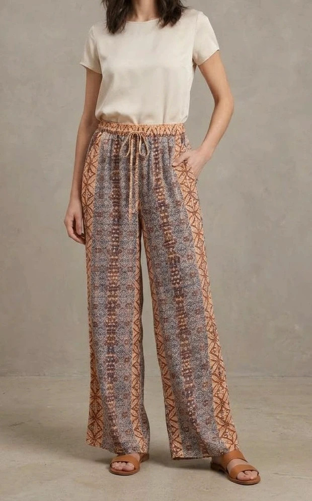 Pantalon fluide bohème Last Queen Paris – neuf avec étiquette – Last Queen – taille S / 36 / 8 2