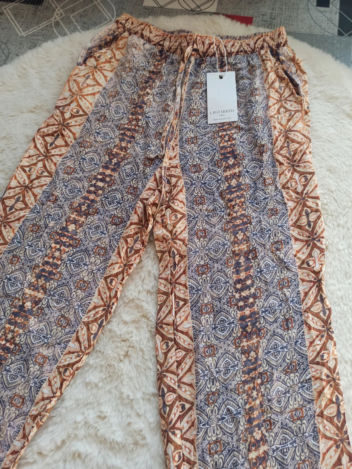 Pantalon fluide bohème Last Queen Paris – neuf avec étiquette – Last Queen – taille S / 36 / 8 4