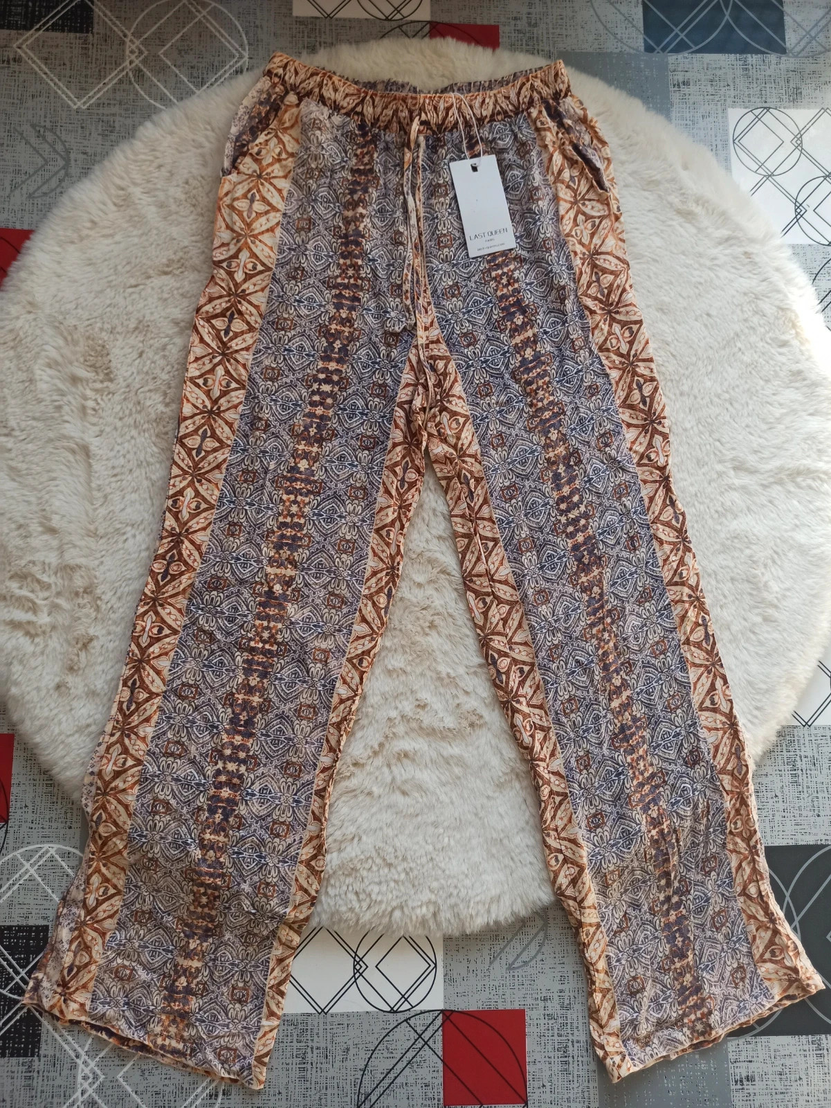 Pantalon fluide bohème Last Queen Paris – neuf avec étiquette – Last Queen – taille S / 36 / 8 3