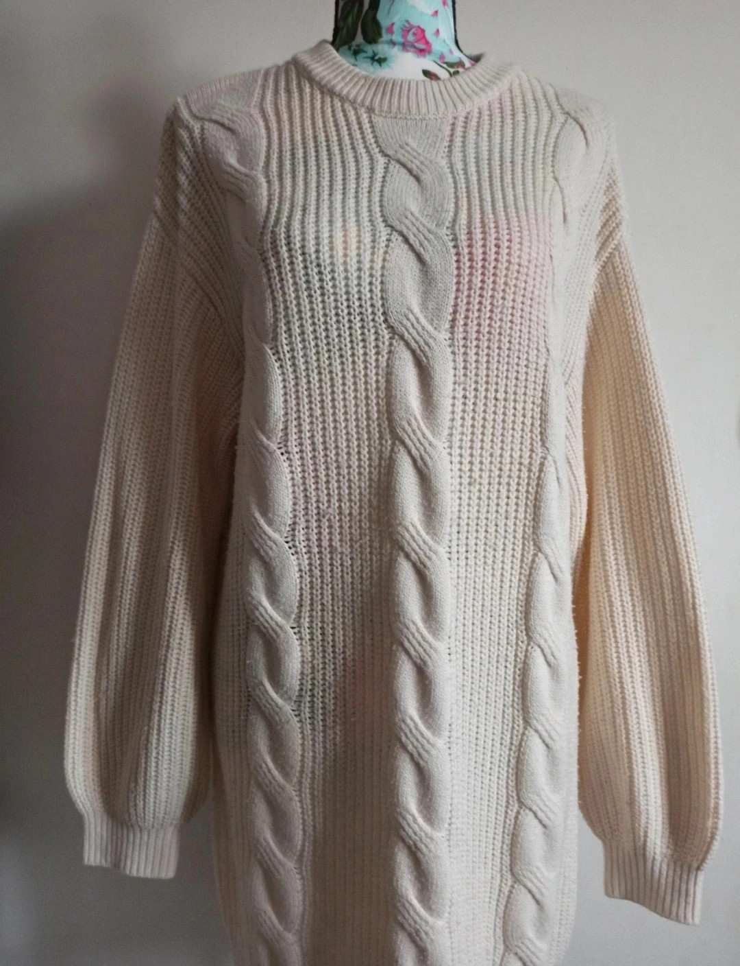 Robe pull crème/écru torsades Divided H&M XS – H&M – taille XS / 34 / 6 3
