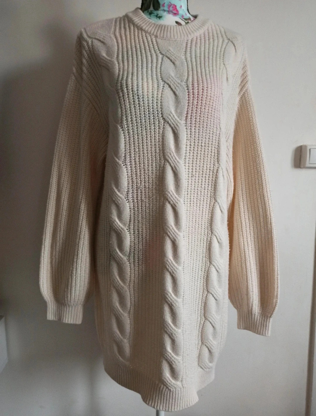 Robe pull crème/écru torsades Divided H&M XS – H&M – taille XS / 34 / 6 2