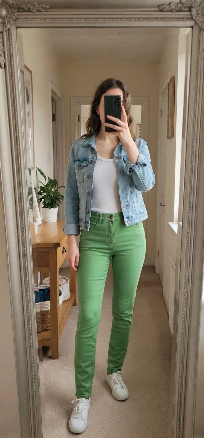💚 Jean skinny vert – Catch Me Jeans 36💚