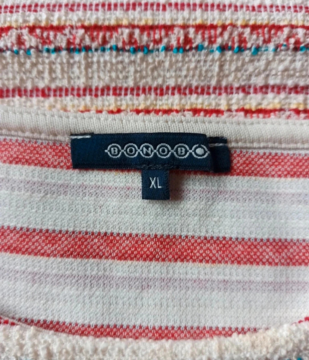 Blouse texturé Bonobo rayé – Taille XL (42) – Bonobo – taille XL / 42 / 14 5
