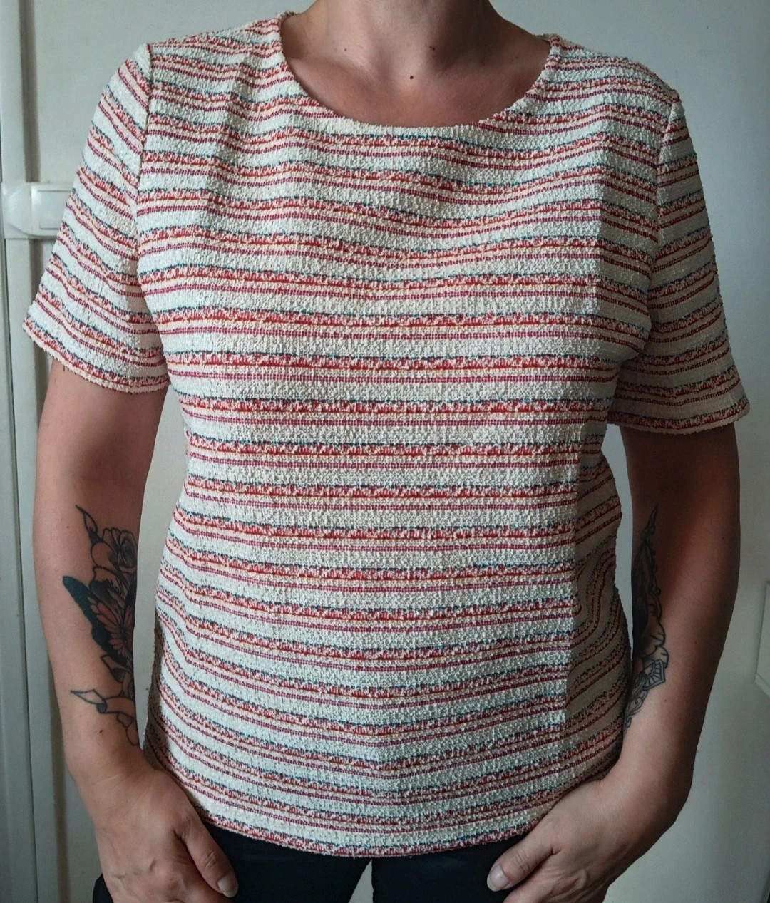 Blouse texturé Bonobo rayé – Taille XL (42)