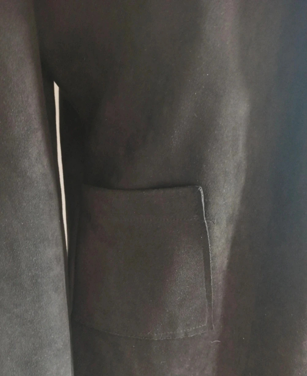 🖤Gilet long noir en suédine taille unique Fabriqué en France 🇫🇷 – sans étiquette – taille Taille unique 4