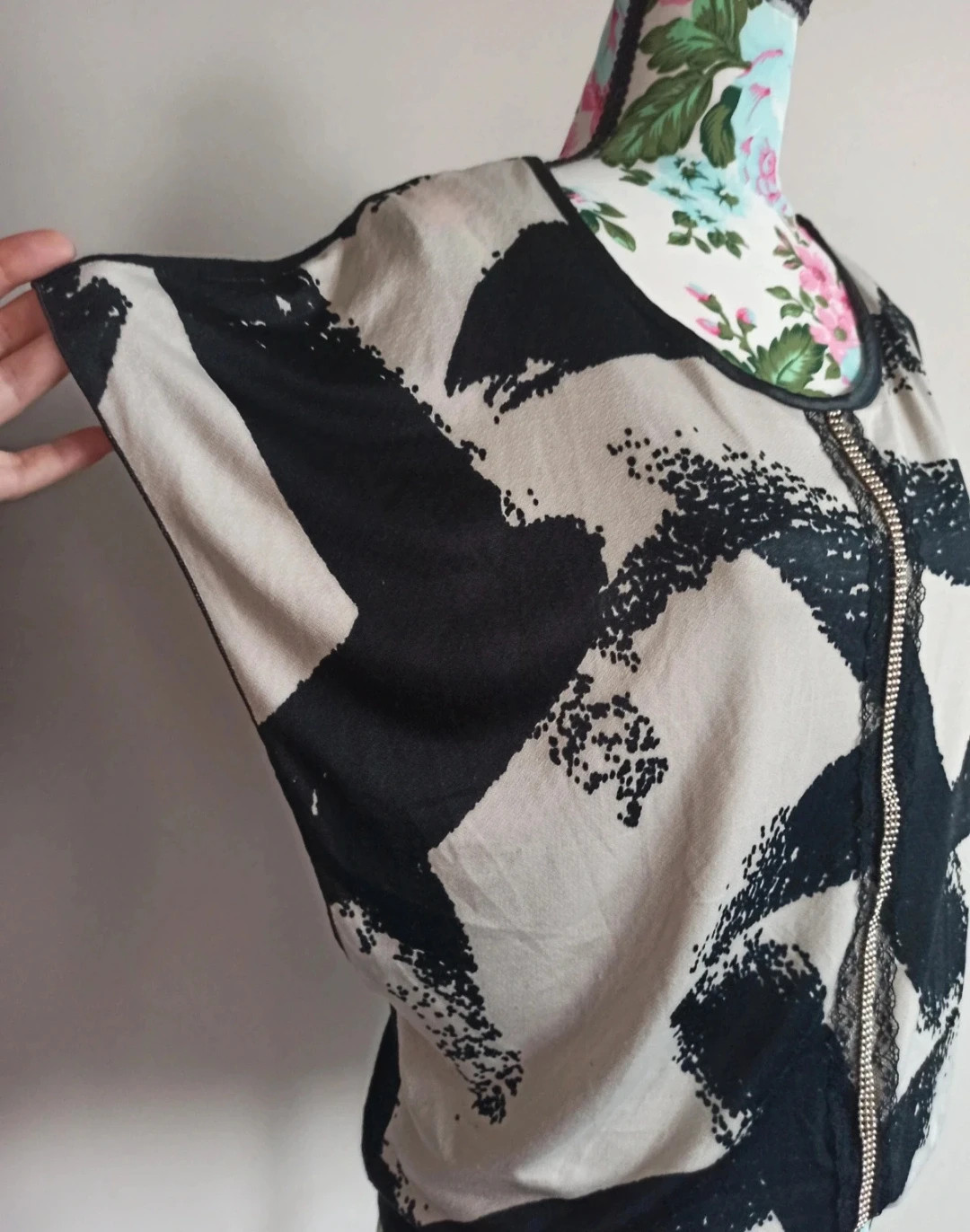 🖤🤍 Magnifique blouse imprimée – Taille estimée 36 – sans étiquette – taille S / 36 / 8 4