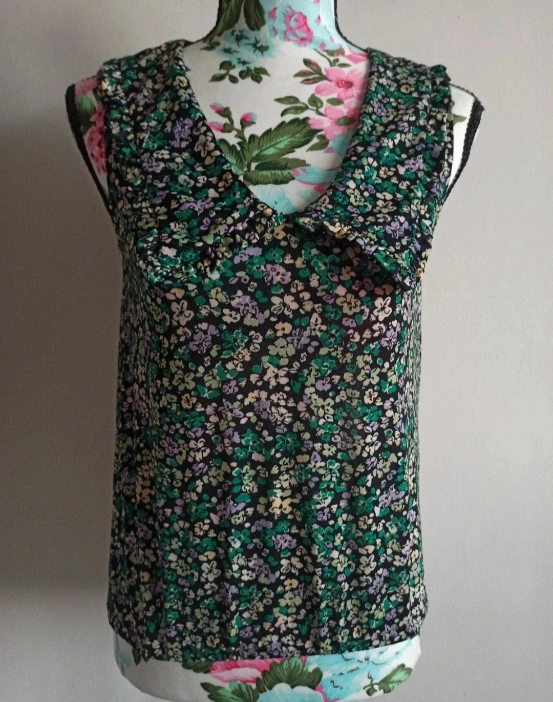 🌸 Blouse Cache Cache Fleurie Décolleté Croisé – Taille S/36 – Cache Cache – taille S / 36 / 8 2