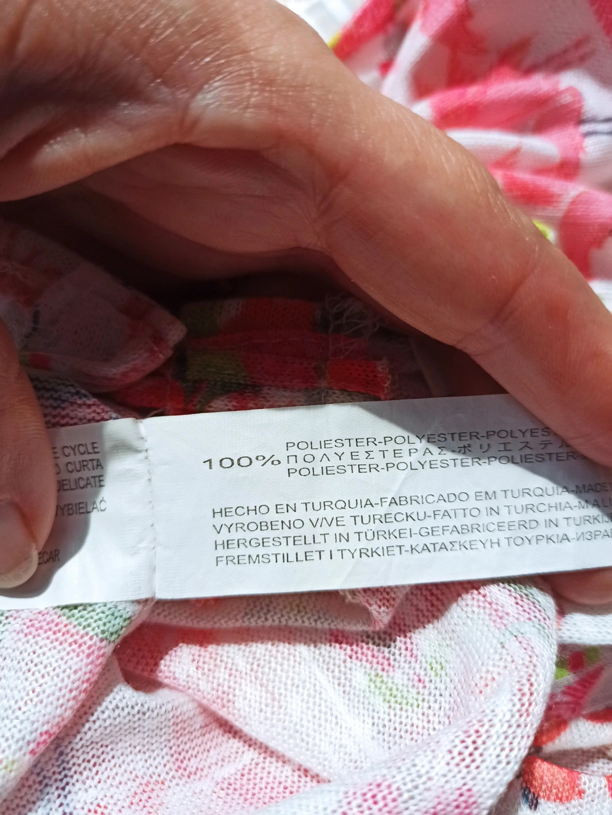 🌸 Débardeur Bershka Fleuri Rose & Vert avec Fente Dos – Taille S – Bershka – taille S / 36 / 8 5
