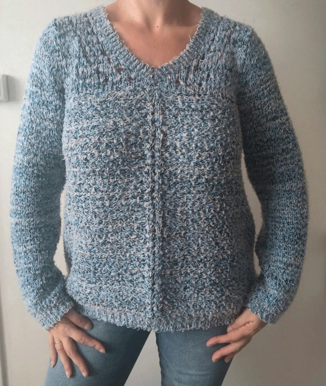 Pull Inextenso Femme Bleu Clair Doux & Moelleux – Taille M 🩵