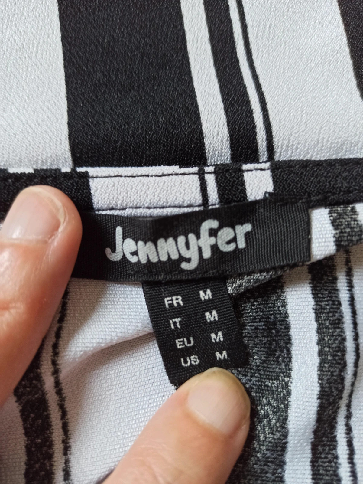 Débardeur Jennyfer noir & blanc à bandes taille M 38 – Jennyfer – taille M / 38 / 10 4