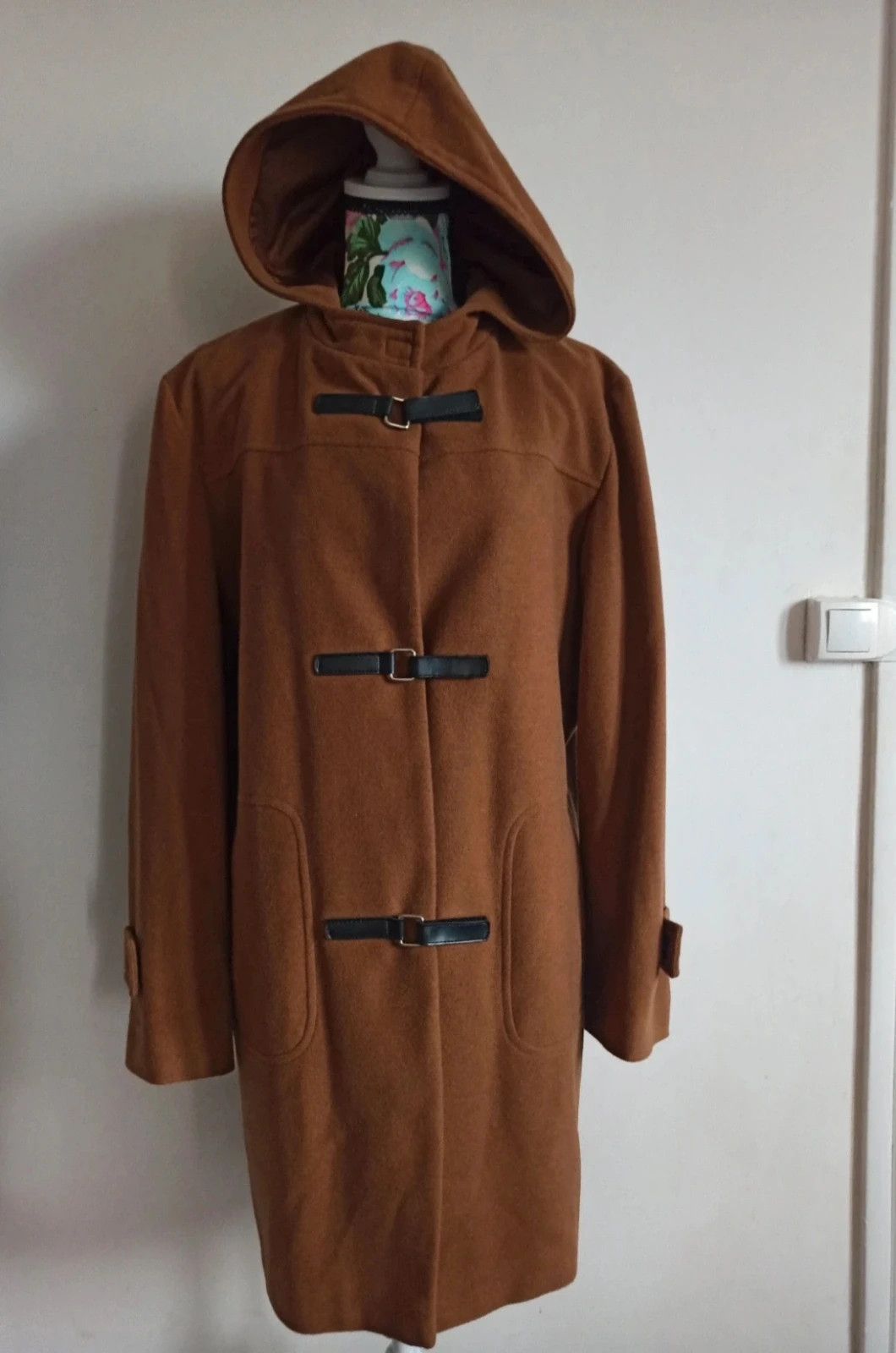 Duffle-coat marron camel en laine Adèle Joris T42 – Adele Joris – taille XL / 42 / 14 2