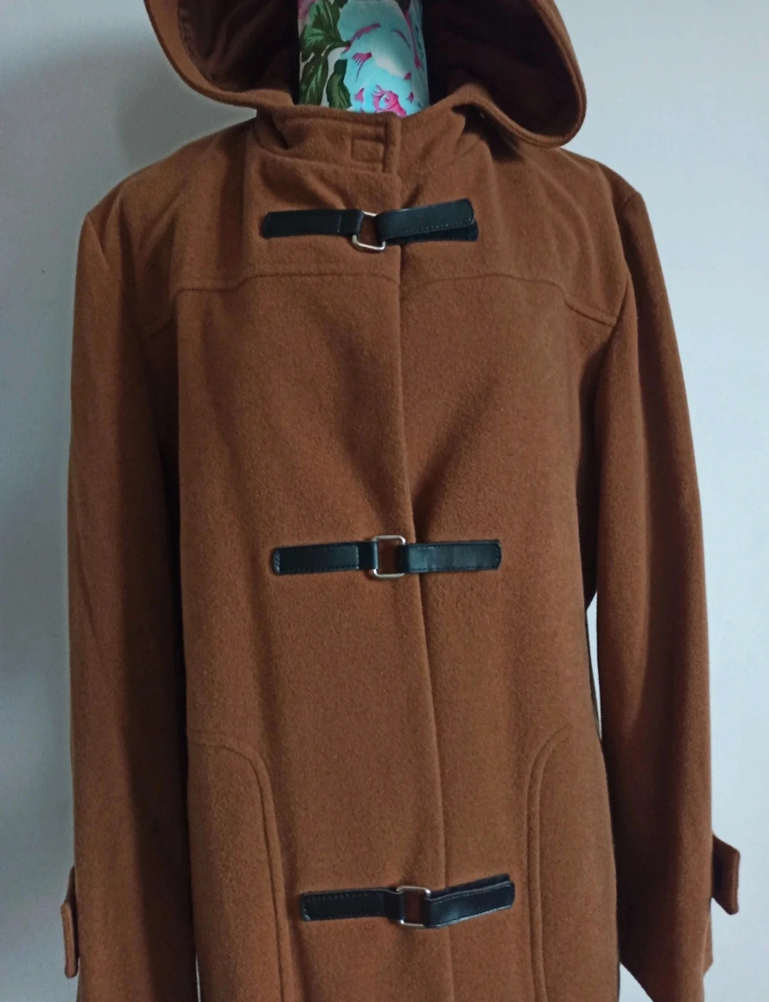 Duffle-coat marron camel en laine Adèle Joris T42 – Adele Joris – taille XL / 42 / 14 3