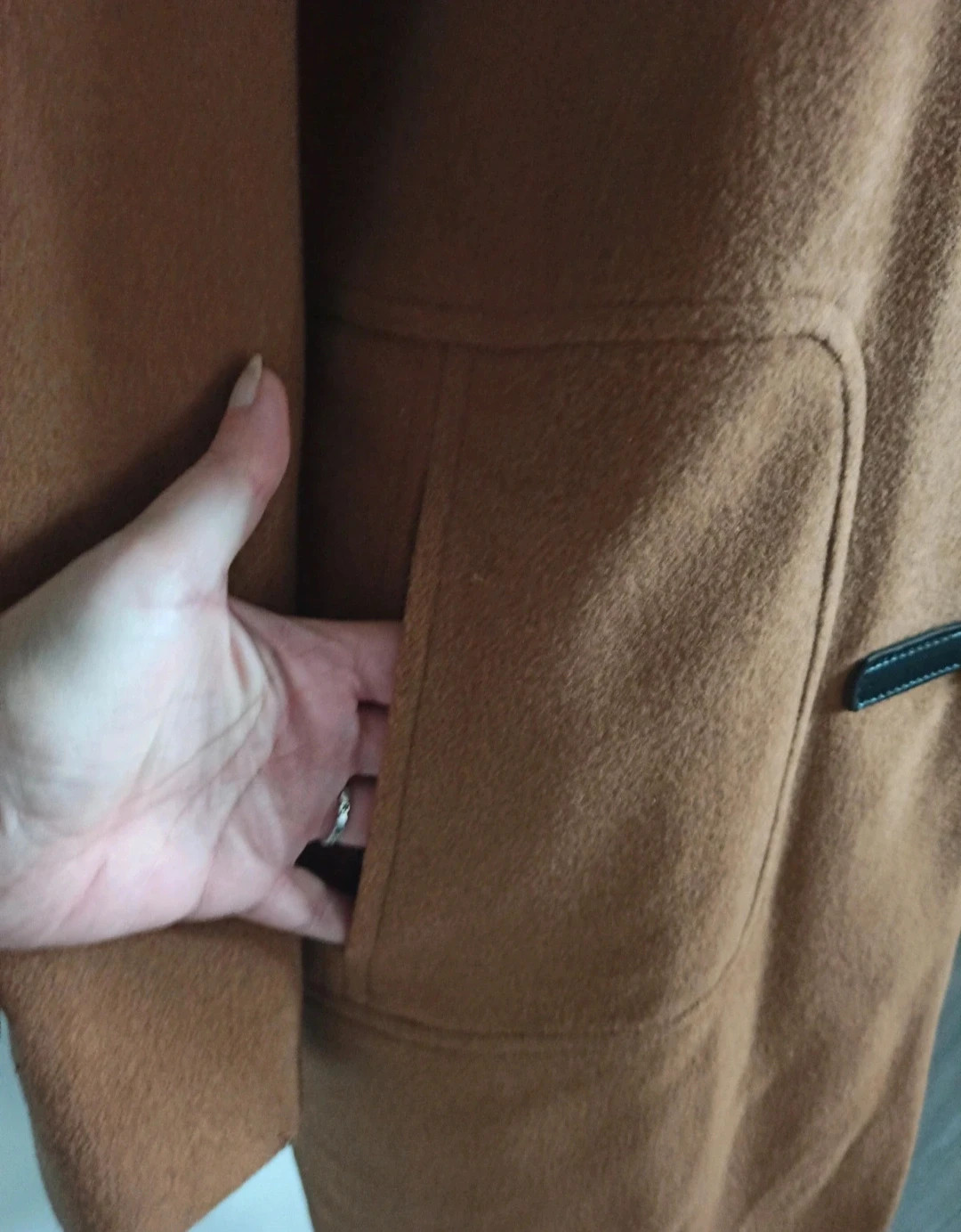 Duffle-coat marron camel en laine Adèle Joris T42 – Adele Joris – taille XL / 42 / 14 4
