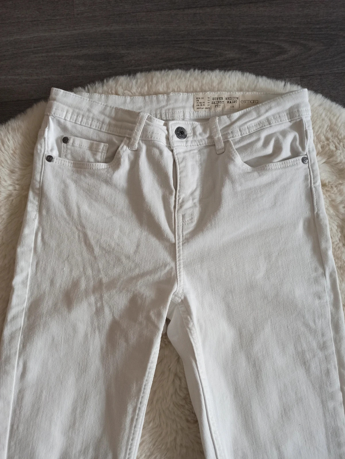 🤍 Jean skinny blanc Esmara – Taille 38 🤍 – Esmara – taille M / 38 / 10 3