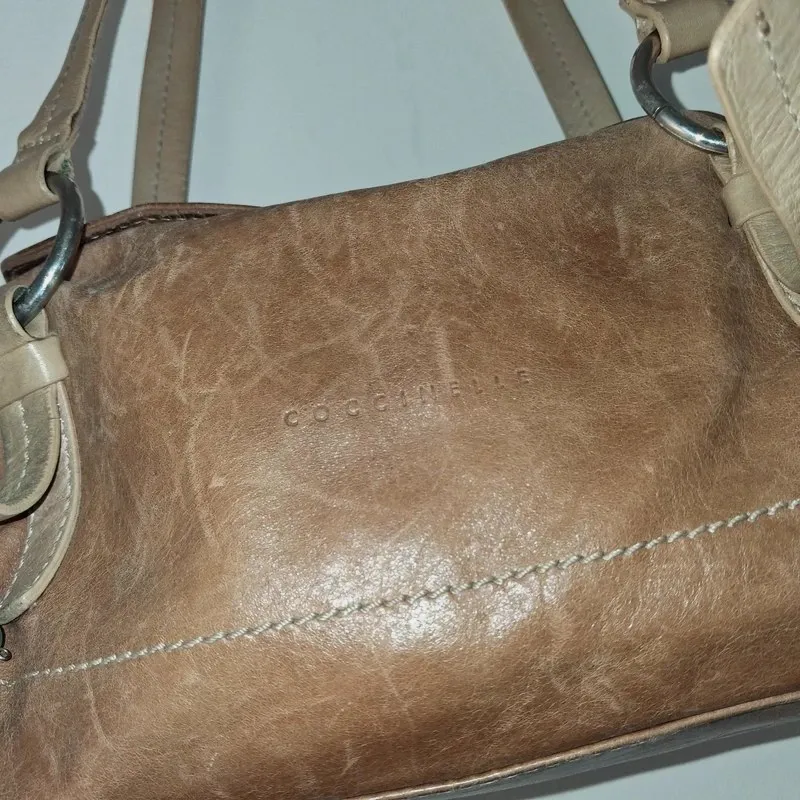Sac à main en cuir marron Coccinelle – Coccinelle – taille Taille unique 4