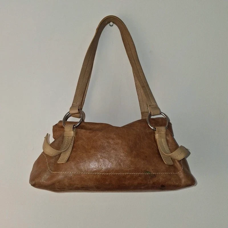 Sac à main en cuir marron Coccinelle
