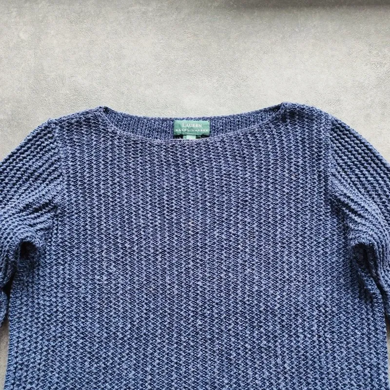 Pull Lauren Ralph Lauren en maille bleu chiné S Femme – Lauren Ralph Lauren – taille S 4