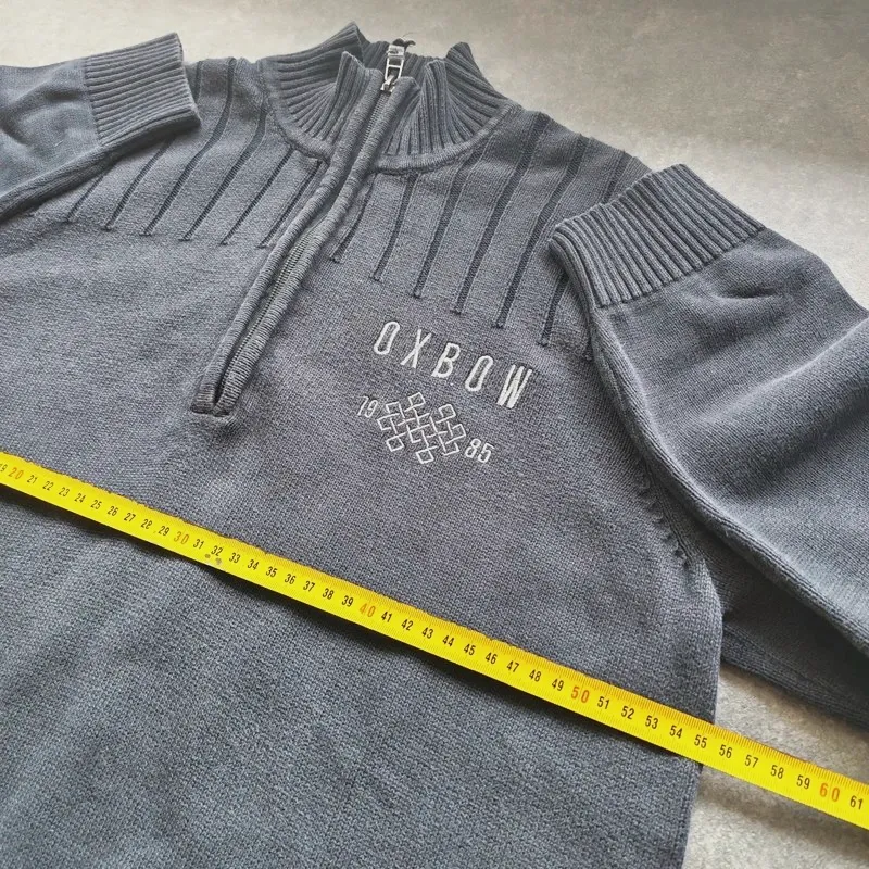 Pull col montant zippé Oxbow gris anthracite – Oxbow – taille S 9