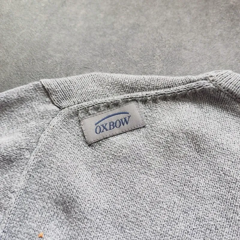 Pull Oxbow homme M gris motif géométrique col rond maille – oxbow – taille M 7