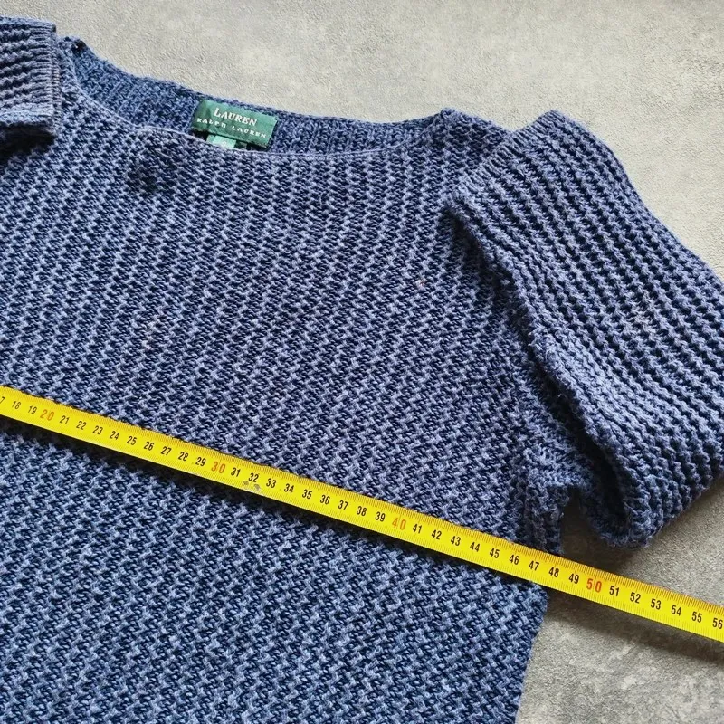 Pull Lauren Ralph Lauren en maille bleu chiné S Femme – Lauren Ralph Lauren – taille S 9