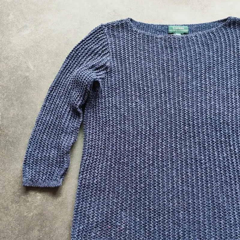 Pull Lauren Ralph Lauren en maille bleu chiné S Femme – Lauren Ralph Lauren – taille S 5