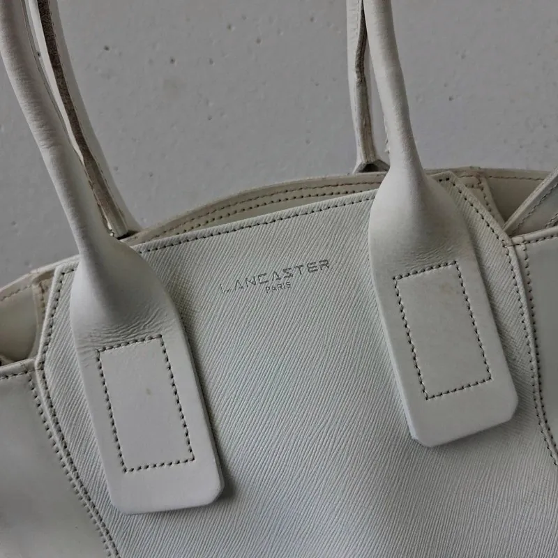 Sac à main Lancaster en cuir blanc – Lancaster – taille Taille unique 2