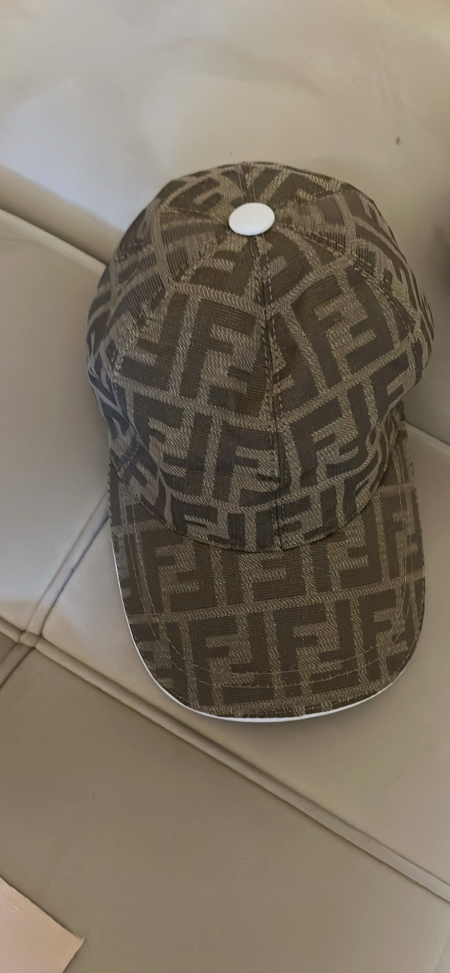 Casquette monogramme Fendi jacquard