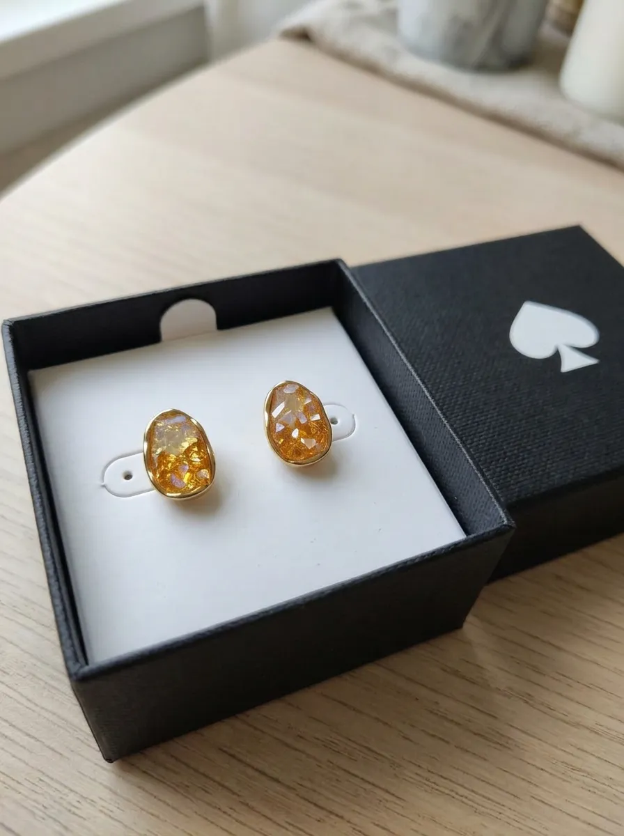 Boucles d'oreilles ambre et argent 2