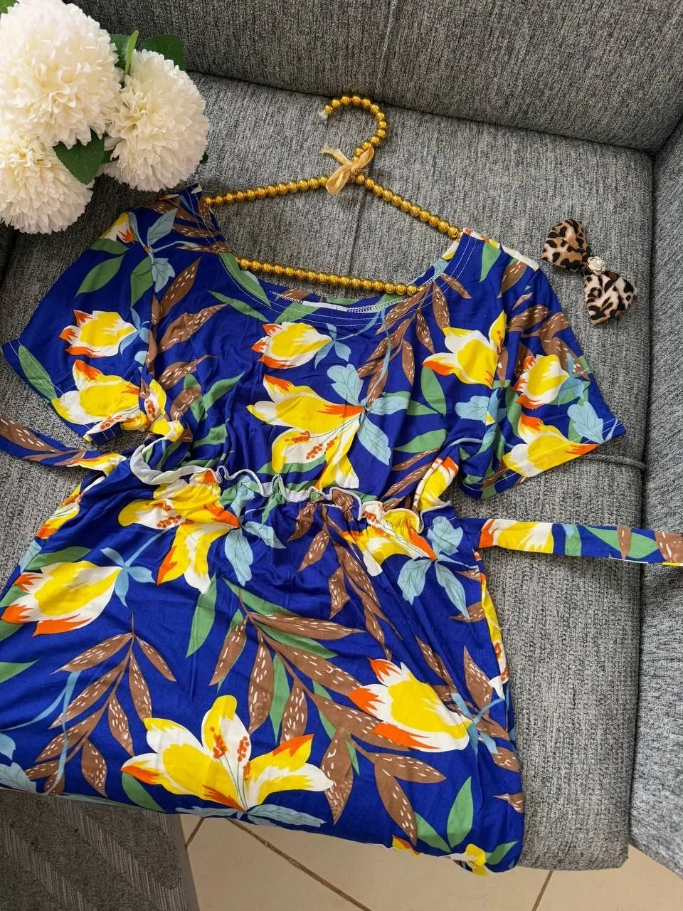 Robe léopard manches courtes enfant 5