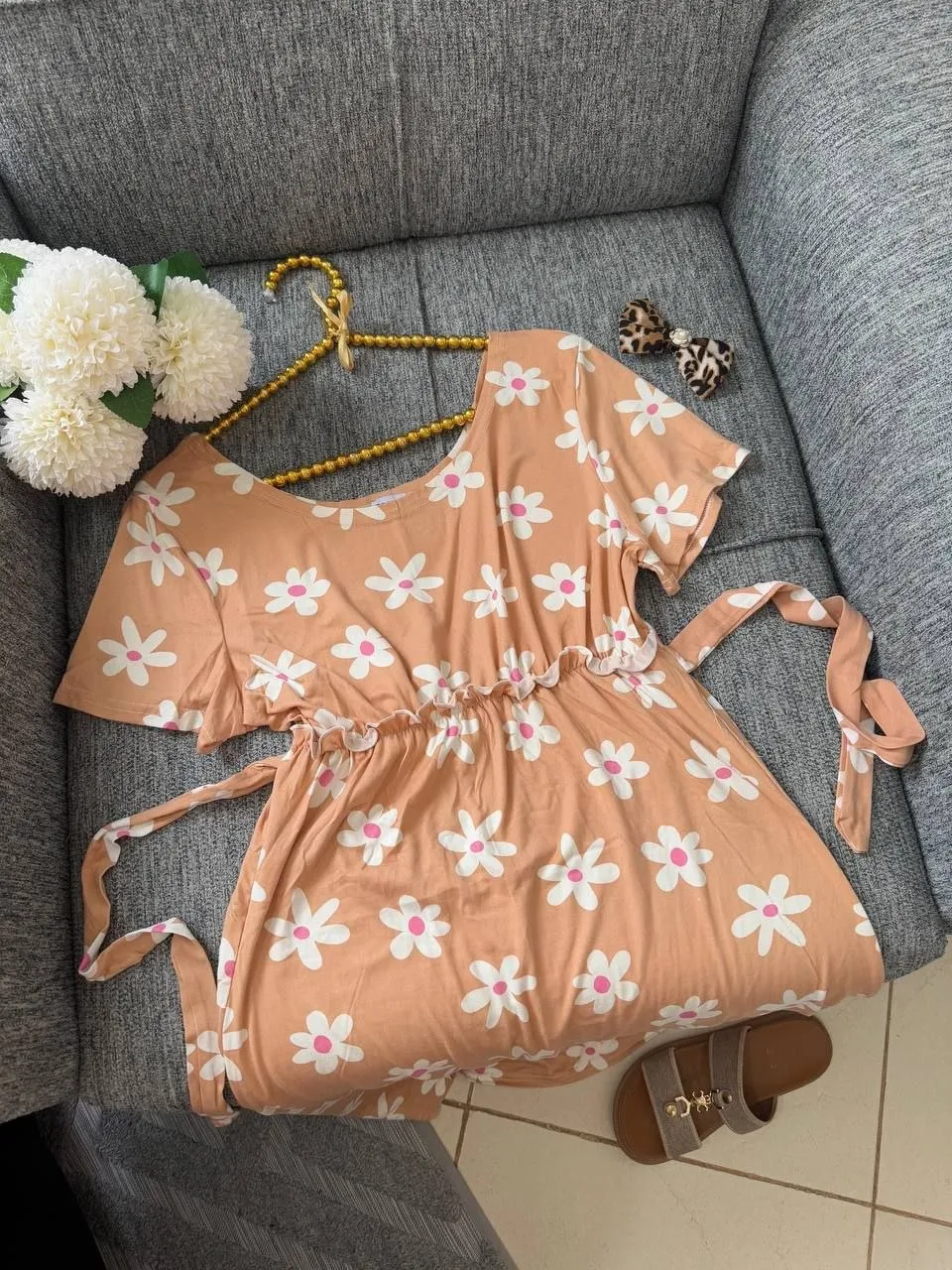 Robe léopard manches courtes enfant 3