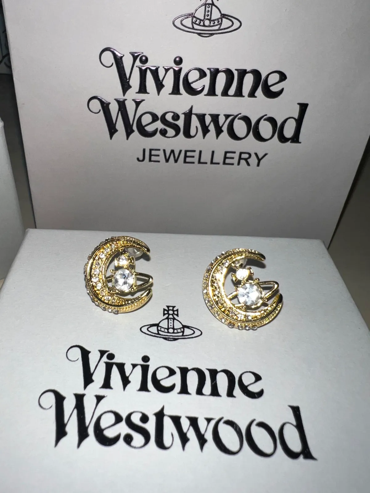 Vivienne Westwood boucles d'oreilles dorées