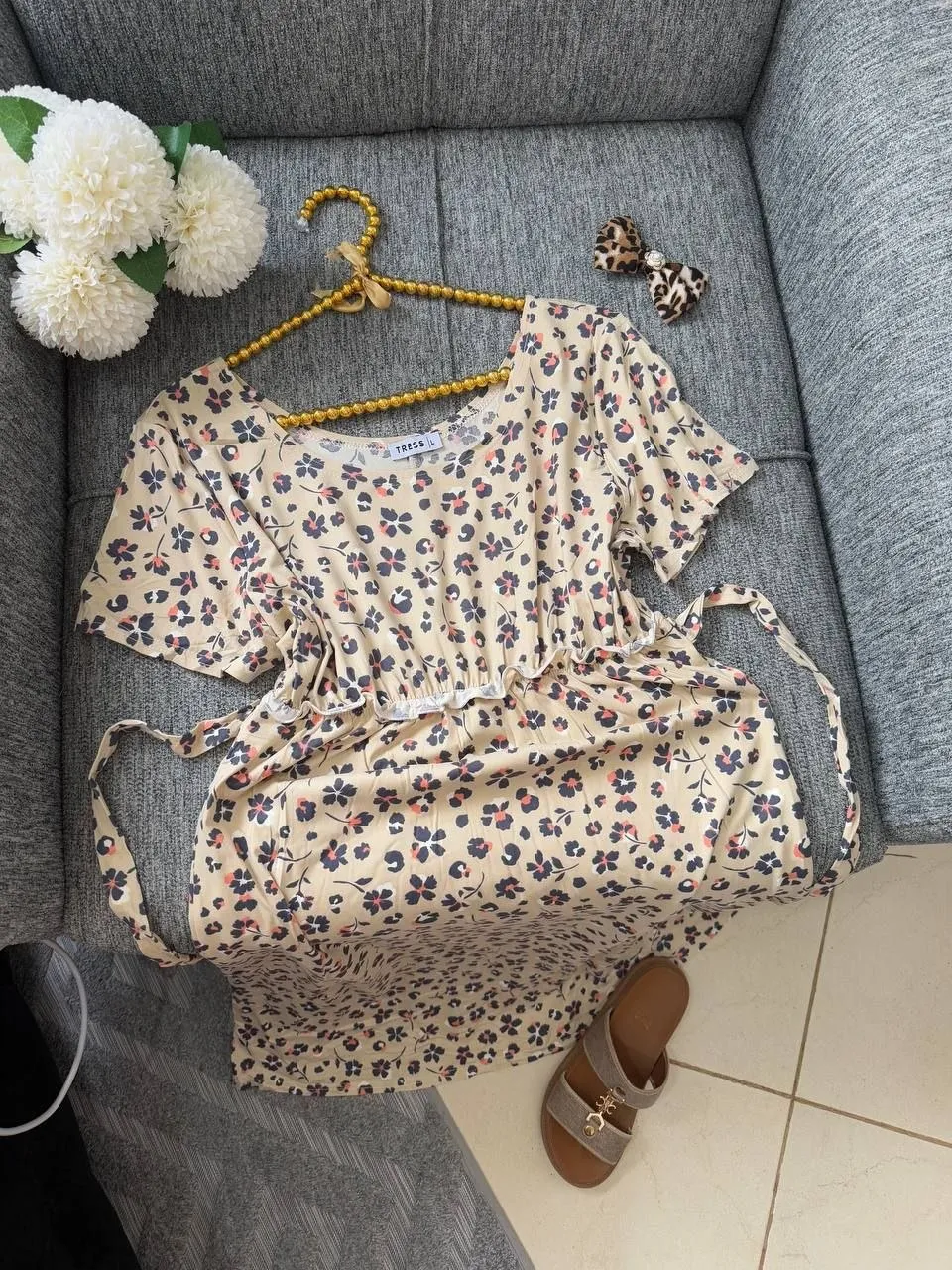 Robe léopard manches courtes enfant 2