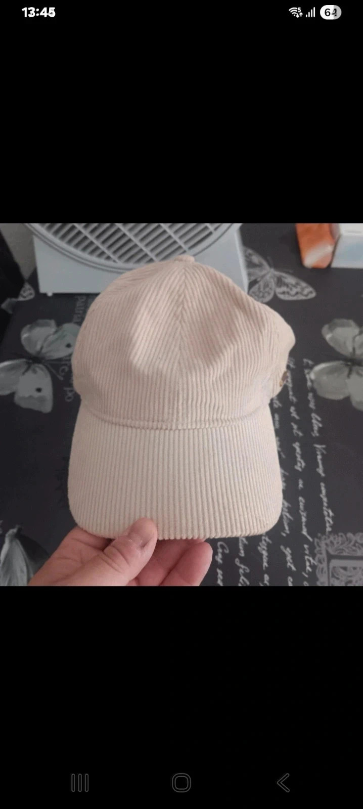 Gorra de pana beige Tintoretto