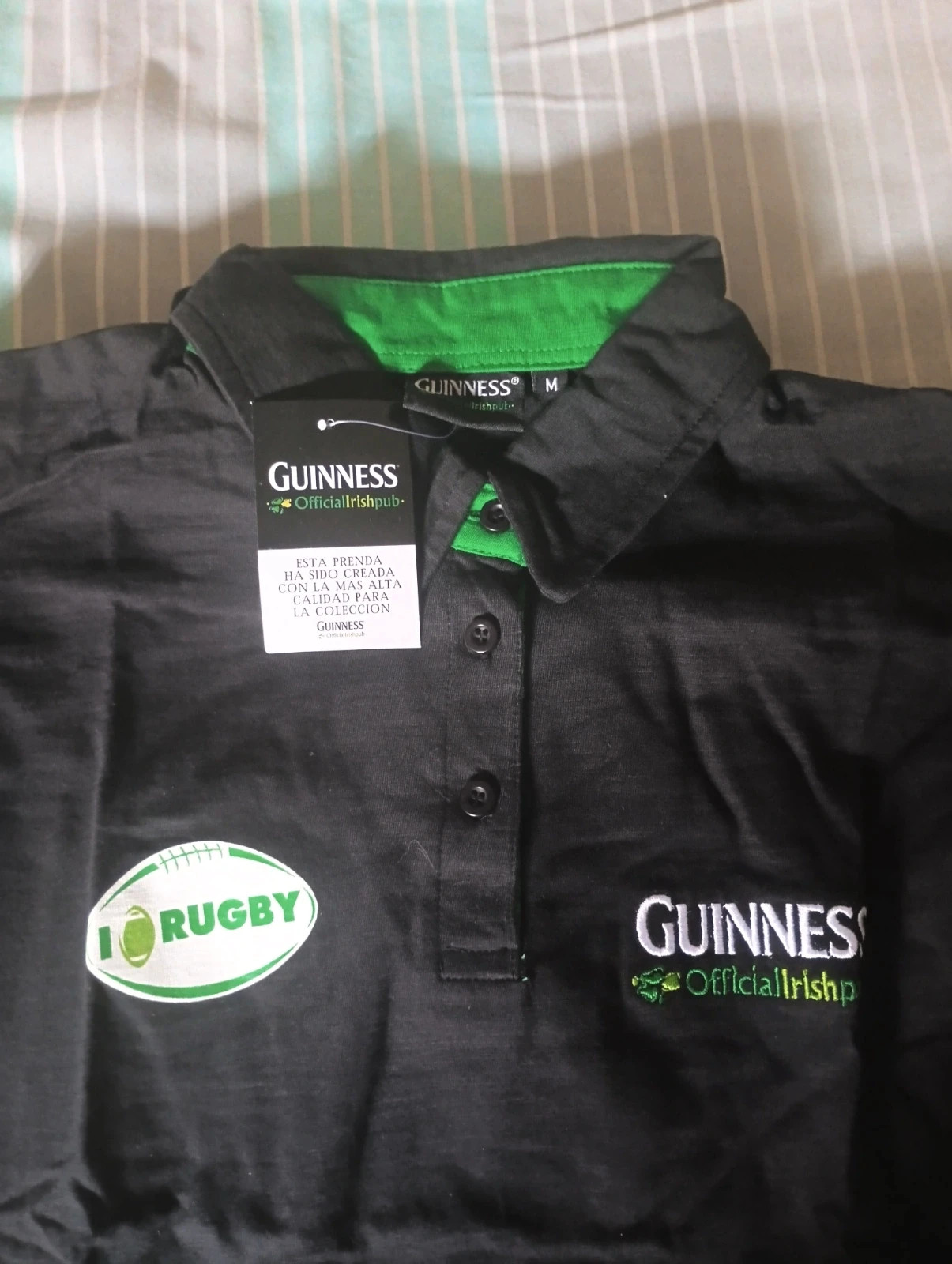 Polo Colección Guinness Rugby manga larga