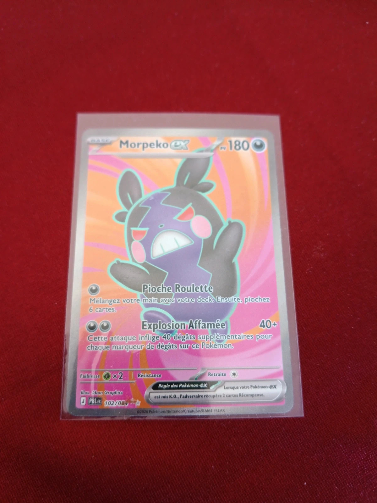 Carte Morpeko EX pokémon