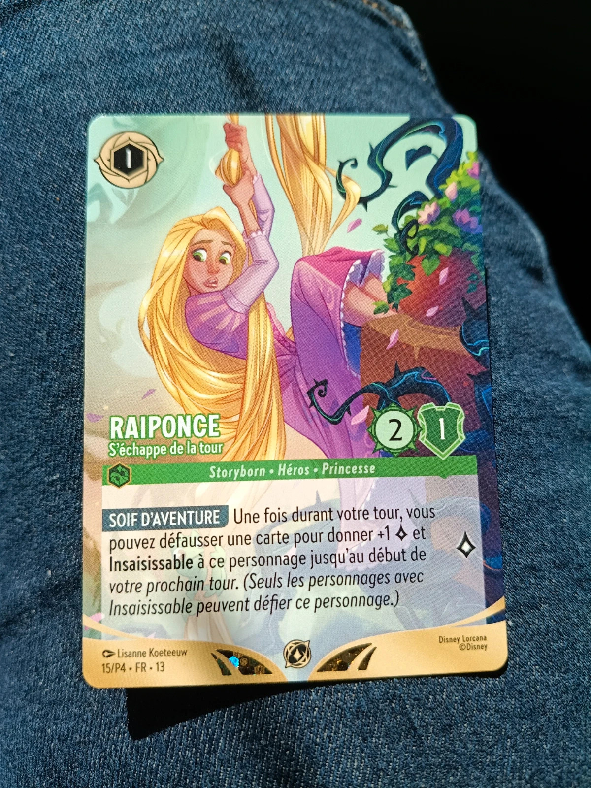 Carte promo non foil Raiponce Lorcana