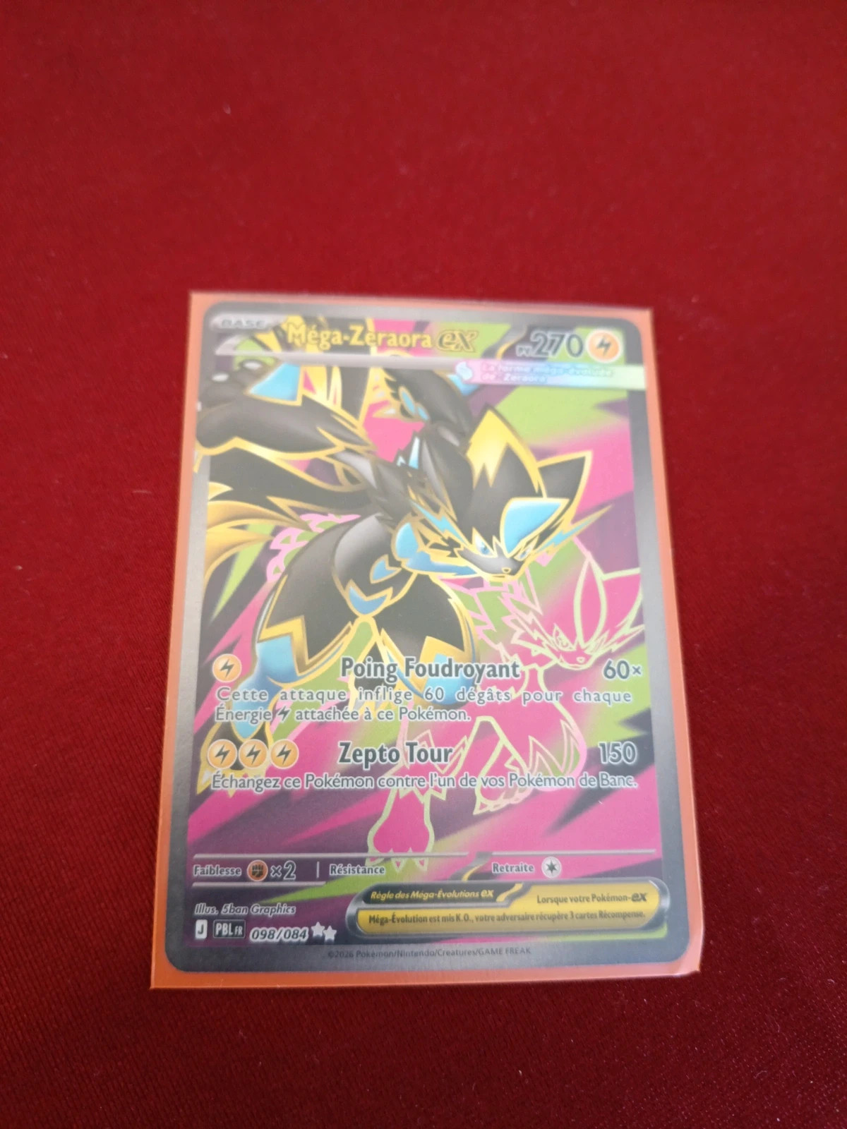 Carte Mega Zeraora EX pokemon