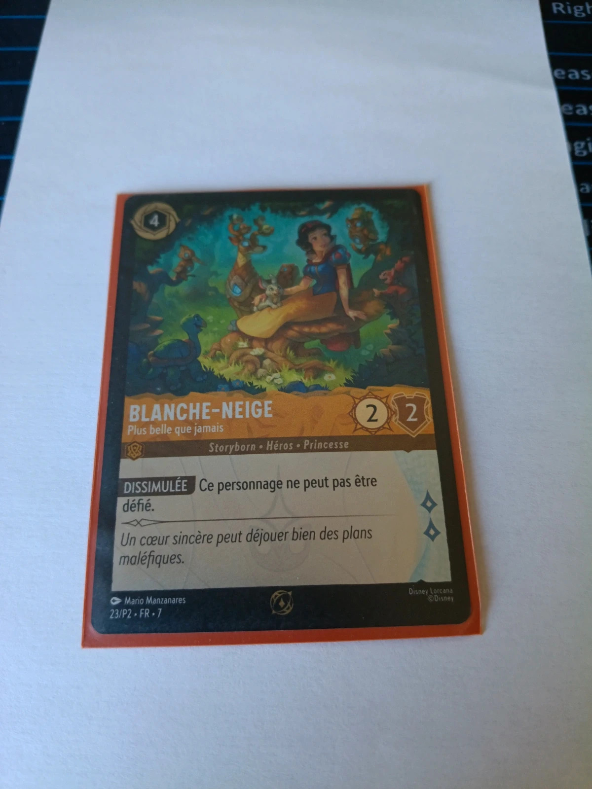 Carte promo Blanche neige Lorcana