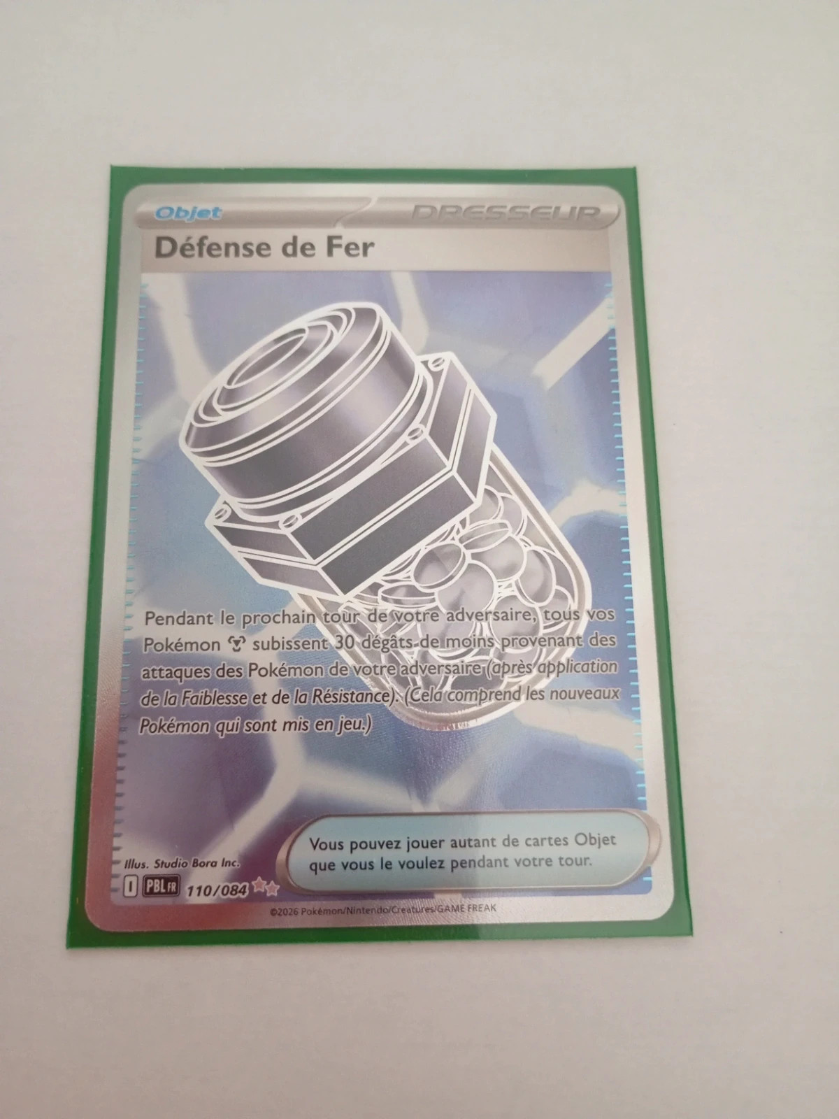 Carte Défense de fer pokémon
